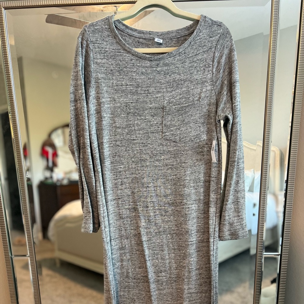NWT Old Navy Midi long-sleeve T-shirt Dress